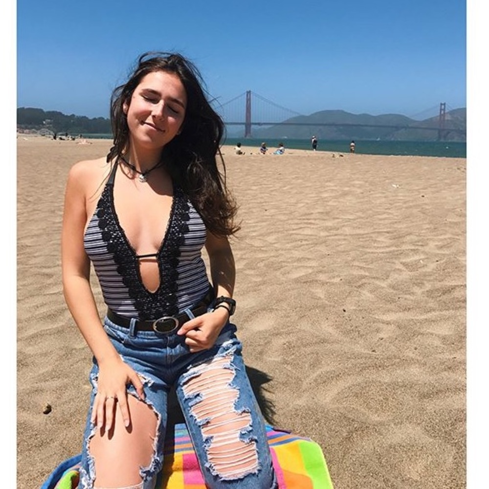 🦋 UO WORN ONCE CHEEKY ONE PIECE